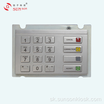 Vodotesný šifrovací PIN kód pre automat